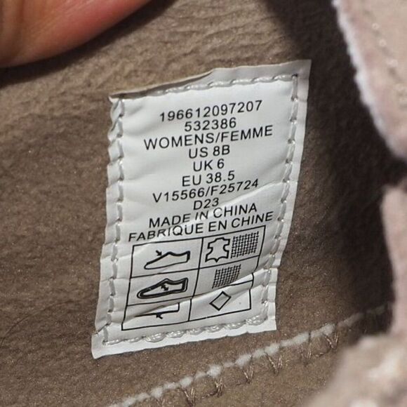 Lands' End All Weather Insulated Suede Moc Shoes Taupe Suede Women's 8B - Picture 10 of 11